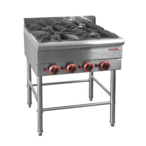 Anafe a gas 4 hornallas con base | Flamemax HGR-64