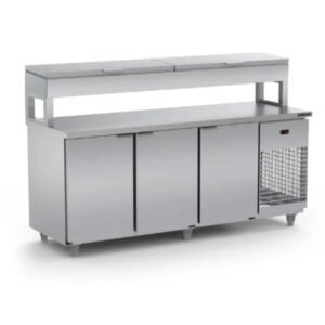 Bajo mostrador refrigerado con cubas 2.00 mts | Refrimate BSRC2000